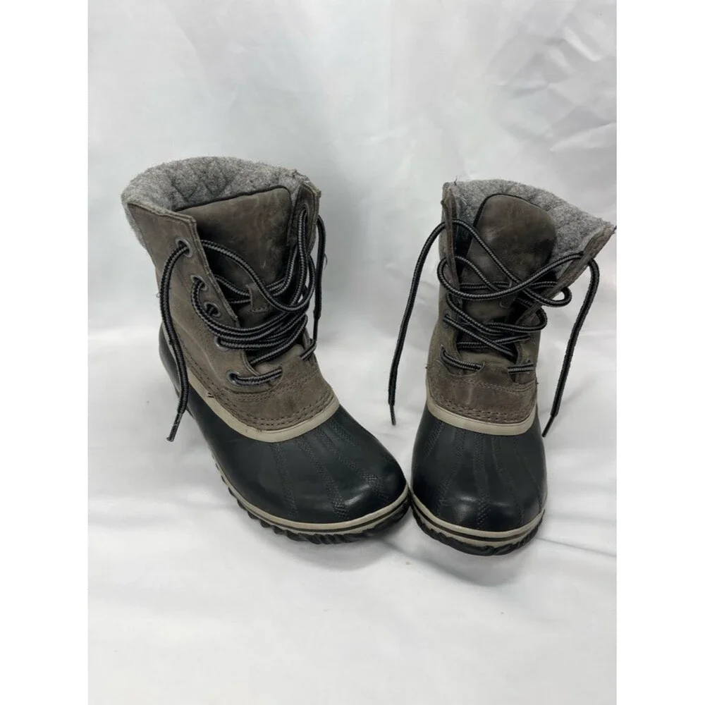 Gray Sorel Women's Slimpack Lace 2 Ankle Boots